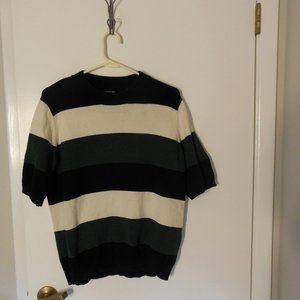 Who What Wear Short Sleeve Multicolor Sweater - XL